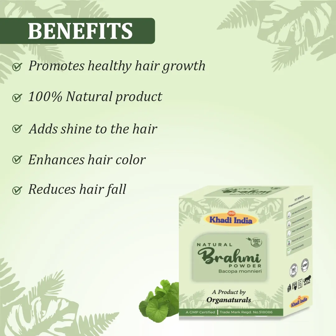 Benefits of Brahmi Powder - www.naturalkhadi.com