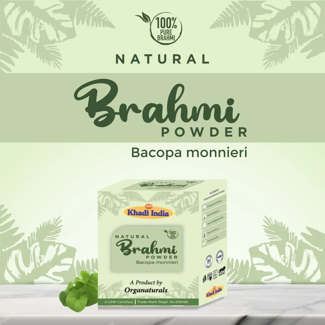Khadi Brahmi Powder- www.naturalkhadi.com